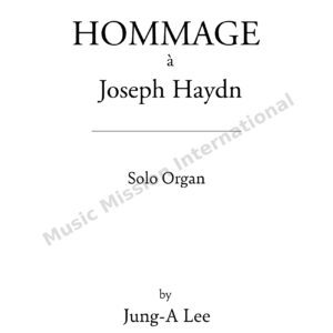 hommage à haydn — sheet music